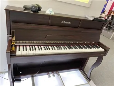 Beisite hangszereket állít ki az Alaheim Hangszerkiállításon Los Angelesben, ...